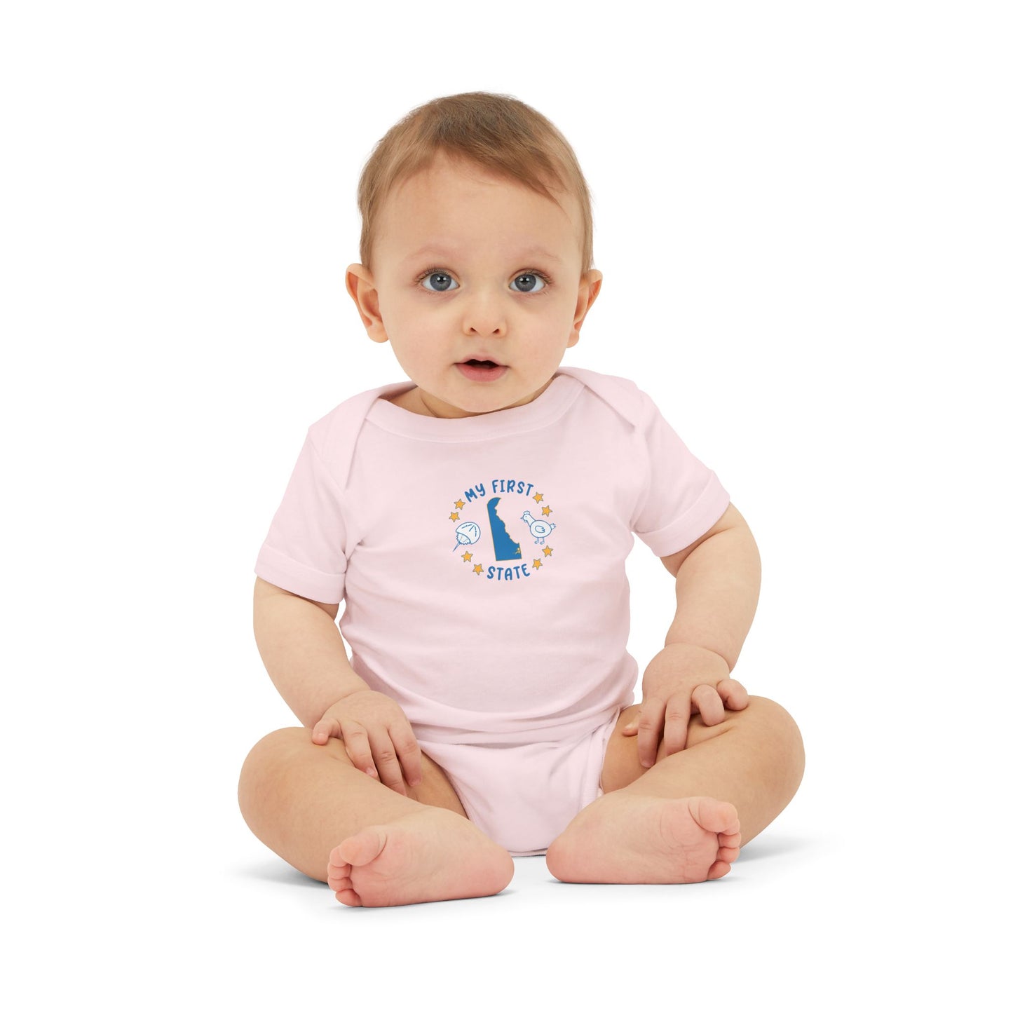 My First State Cute Delaware Baby Onesie