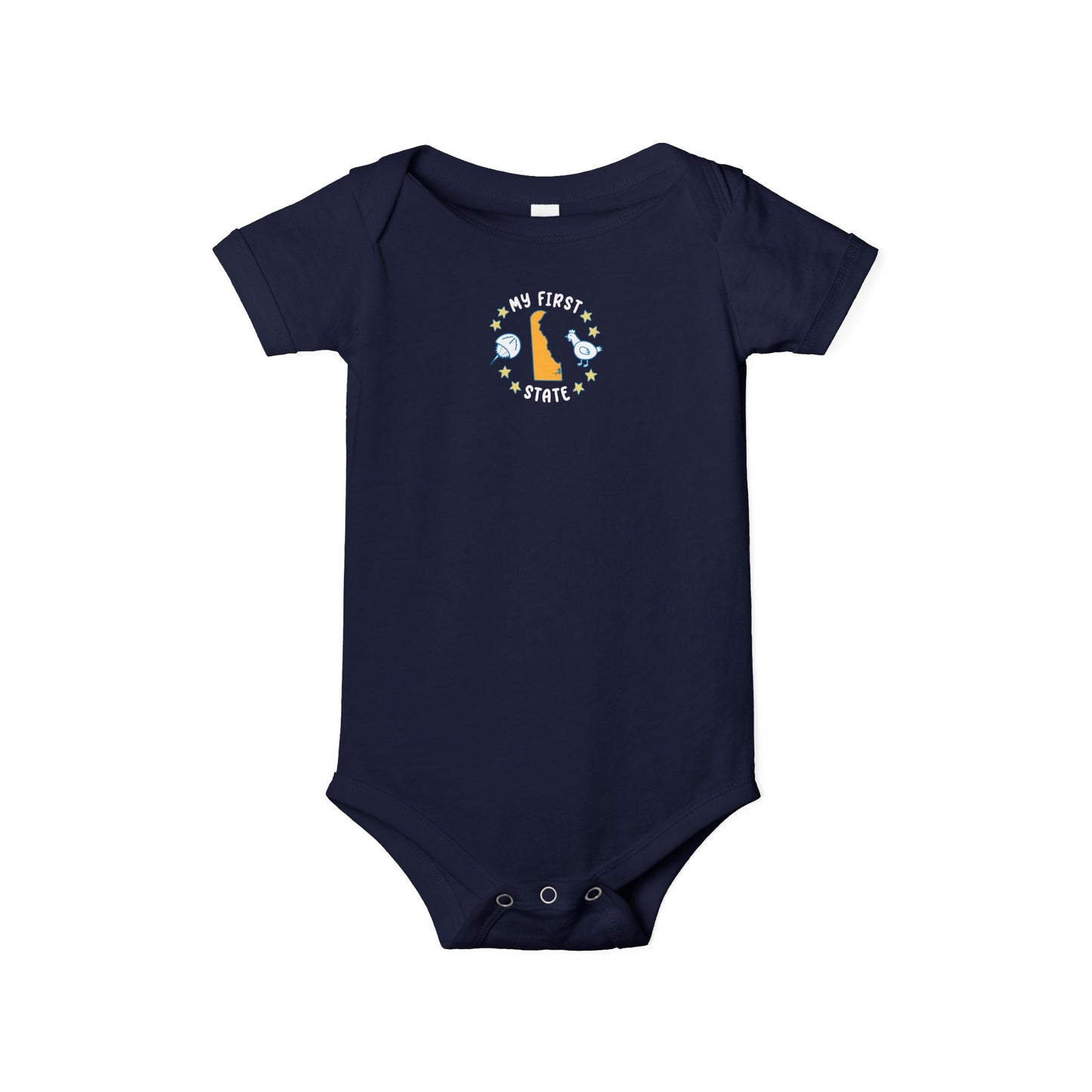 My First State Cute Delaware Baby Onesie
