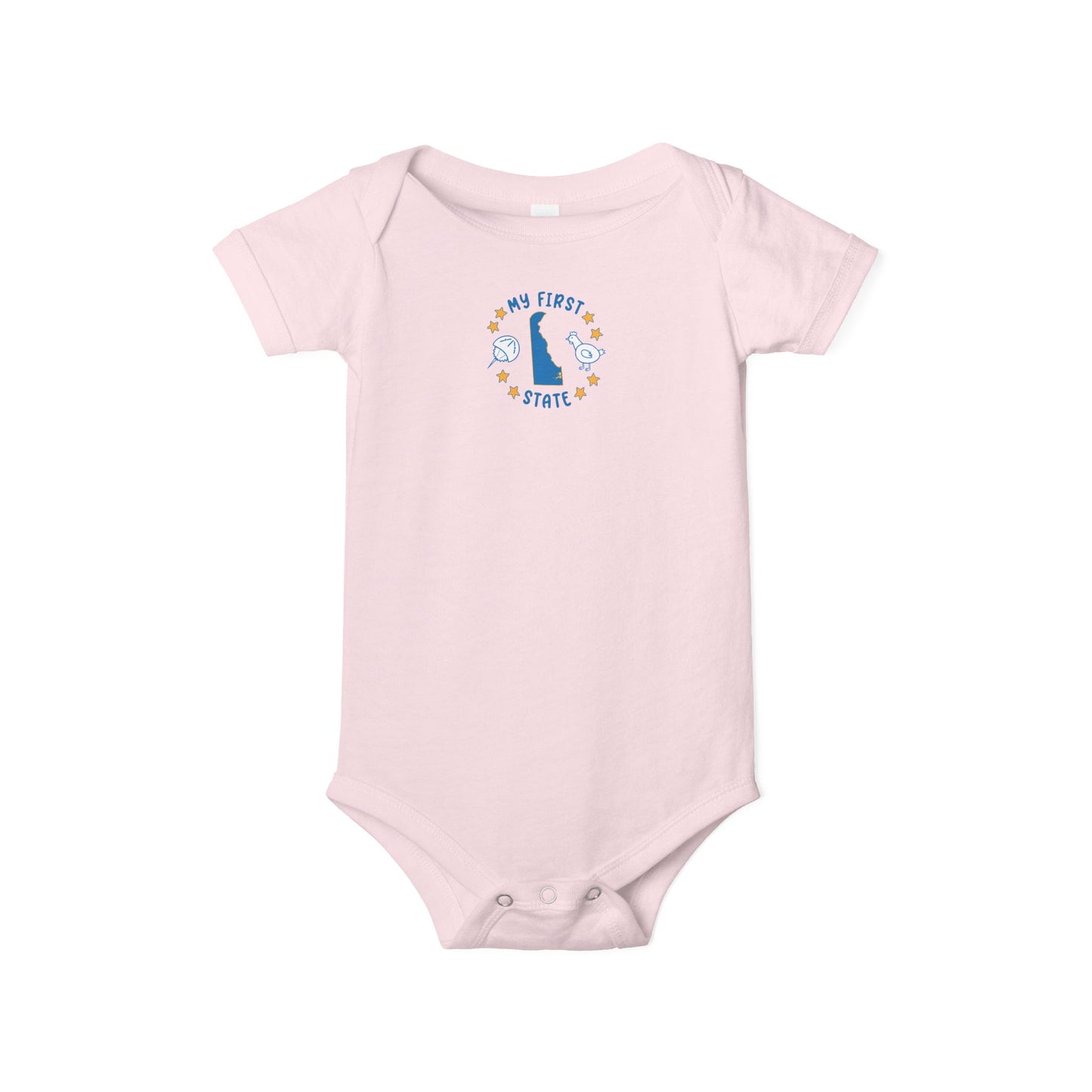 My First State Cute Delaware Baby Onesie