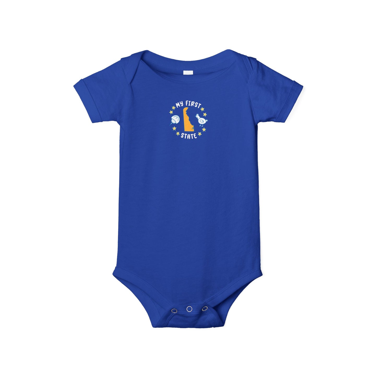 My First State Cute Delaware Baby Onesie