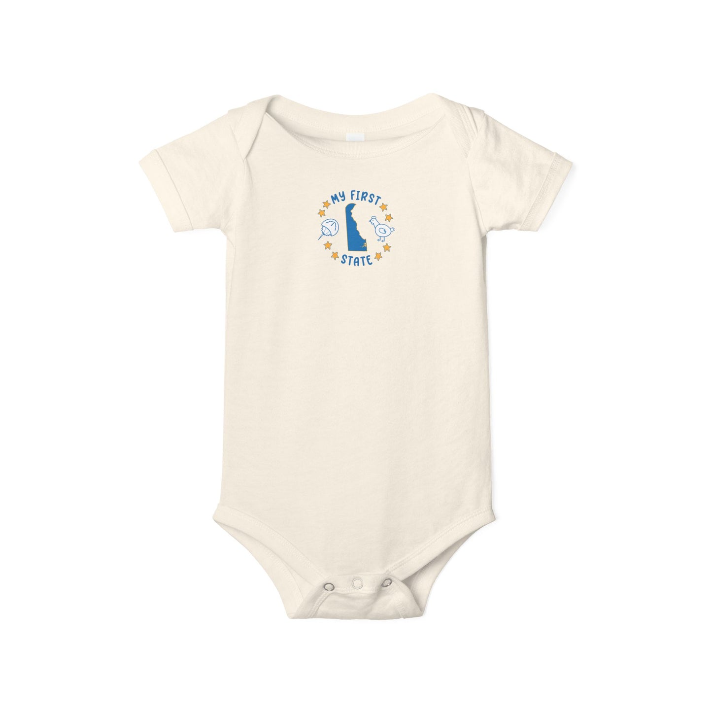 My First State Cute Delaware Baby Onesie