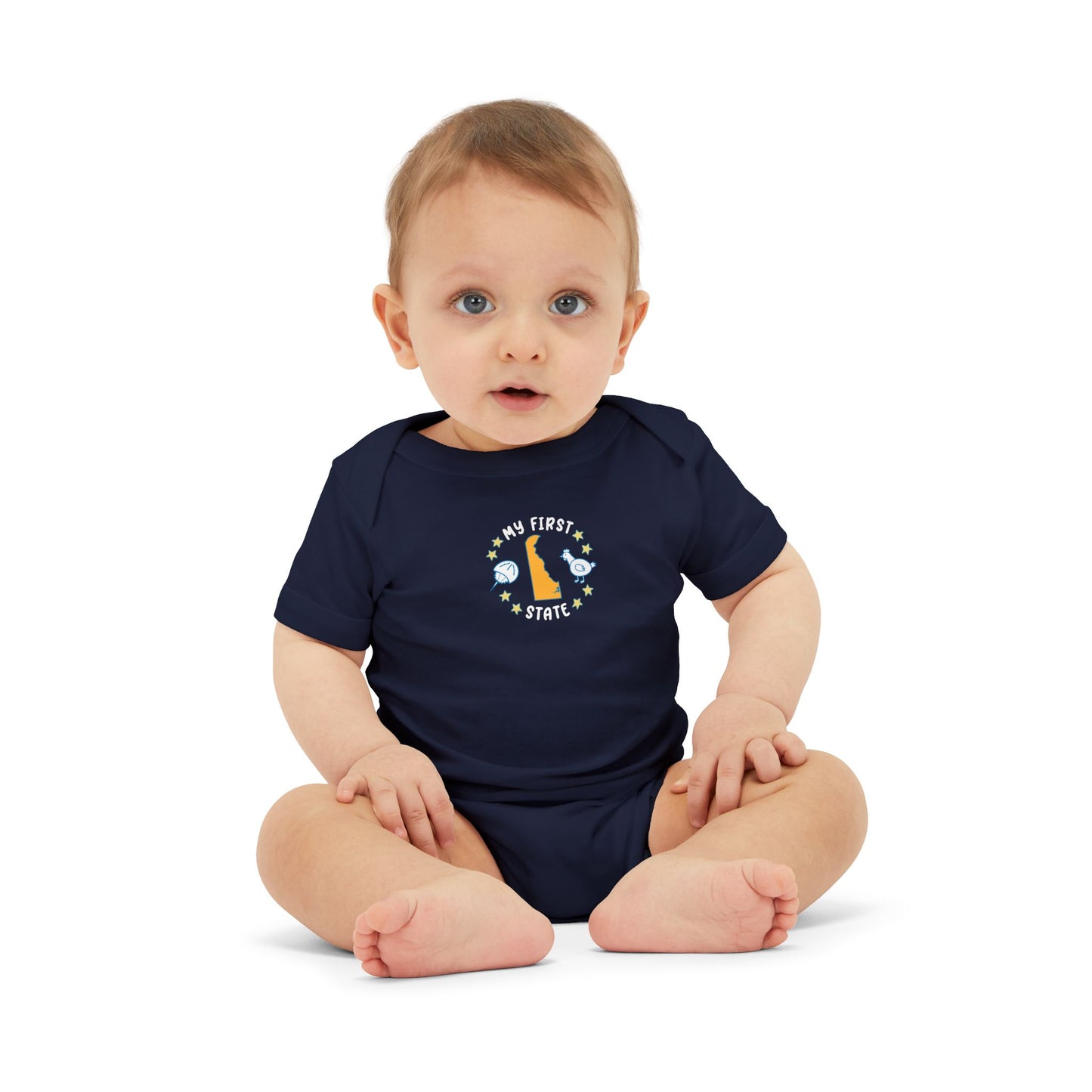 My First State Cute Delaware Baby Onesie