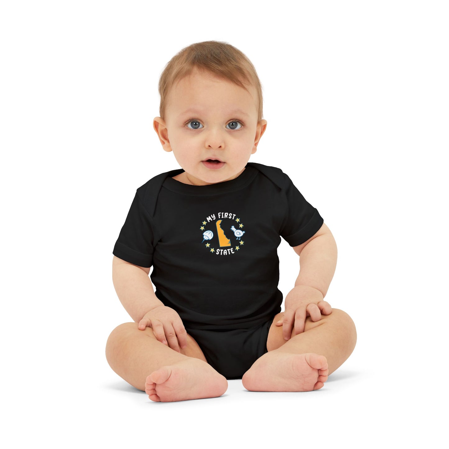 My First State Cute Delaware Baby Onesie