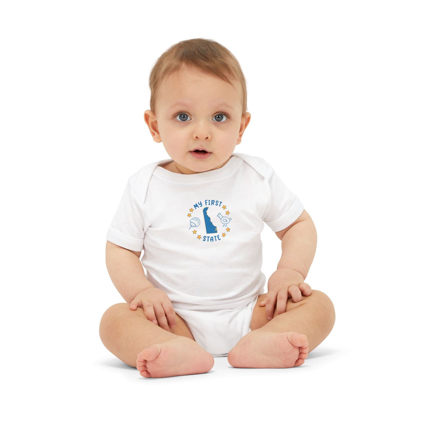 My First State Cute Delaware Baby Onesie