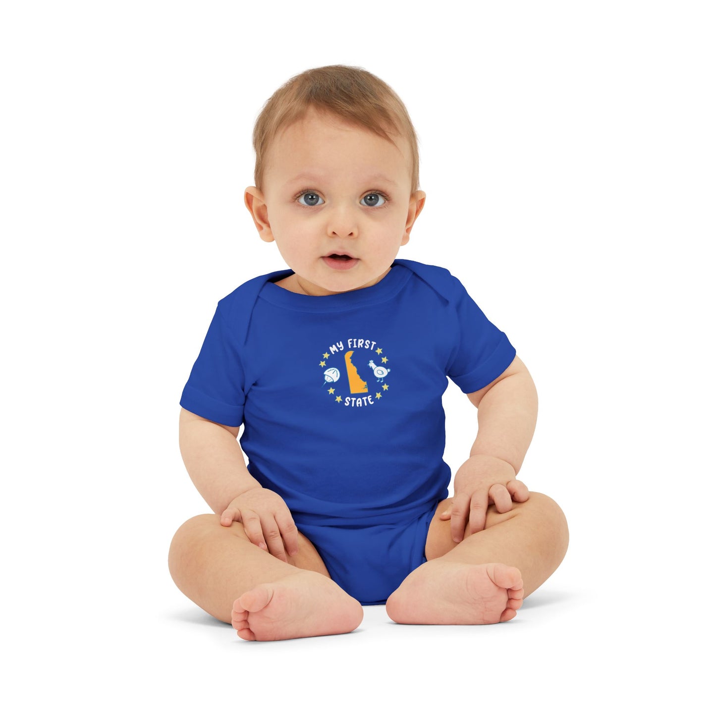 My First State Cute Delaware Baby Onesie