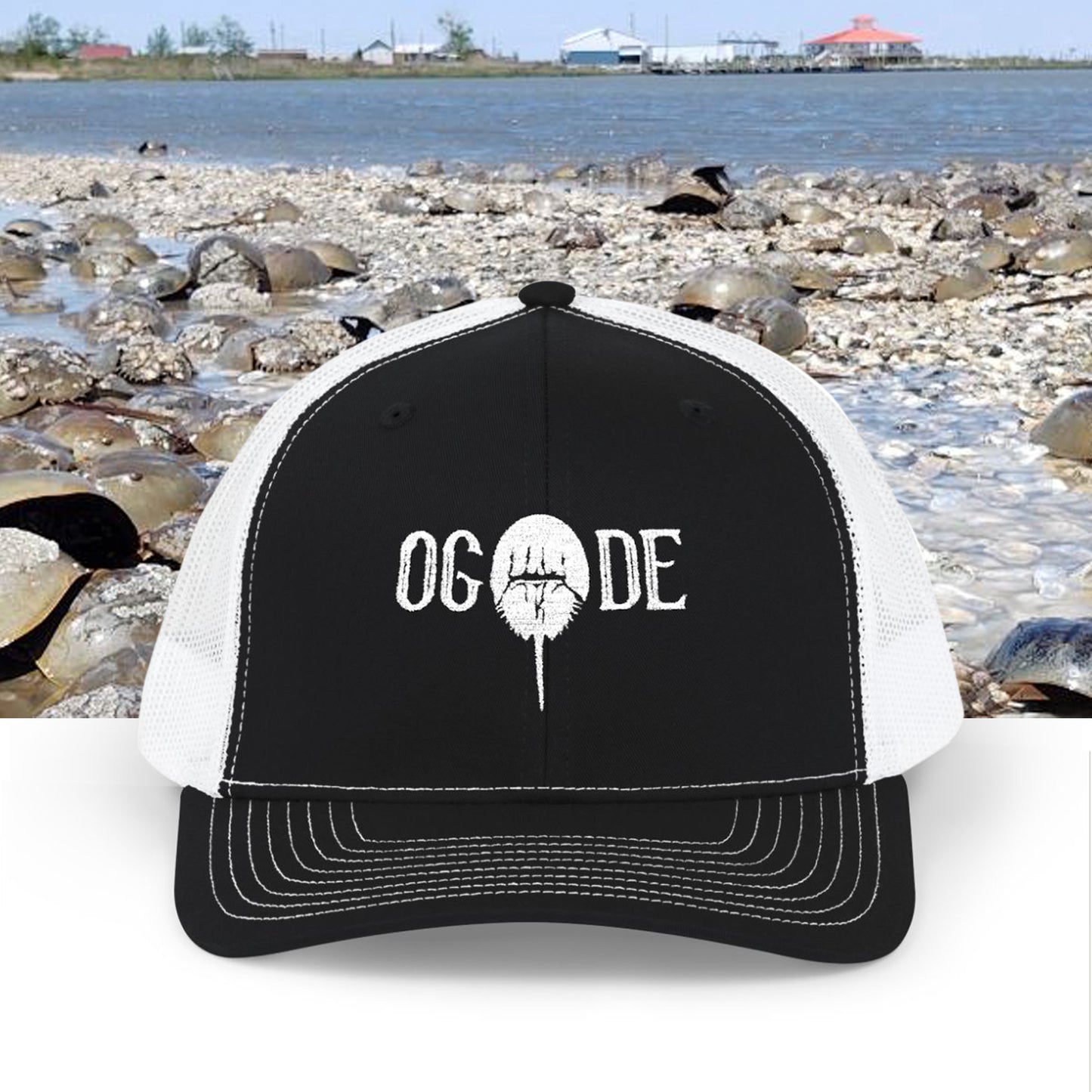 OG DE Horse Shoe Crab Snapback Trucker Cap