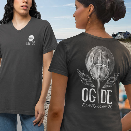 OG DE Horse Shoe Crab V neck