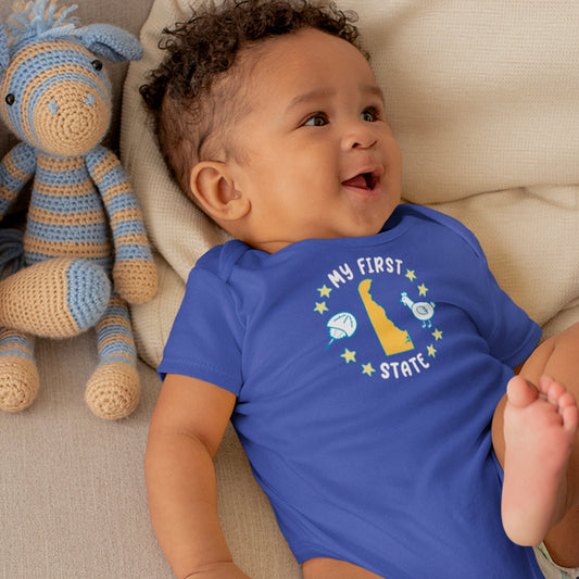 My First State Cute Delaware Baby Onesie