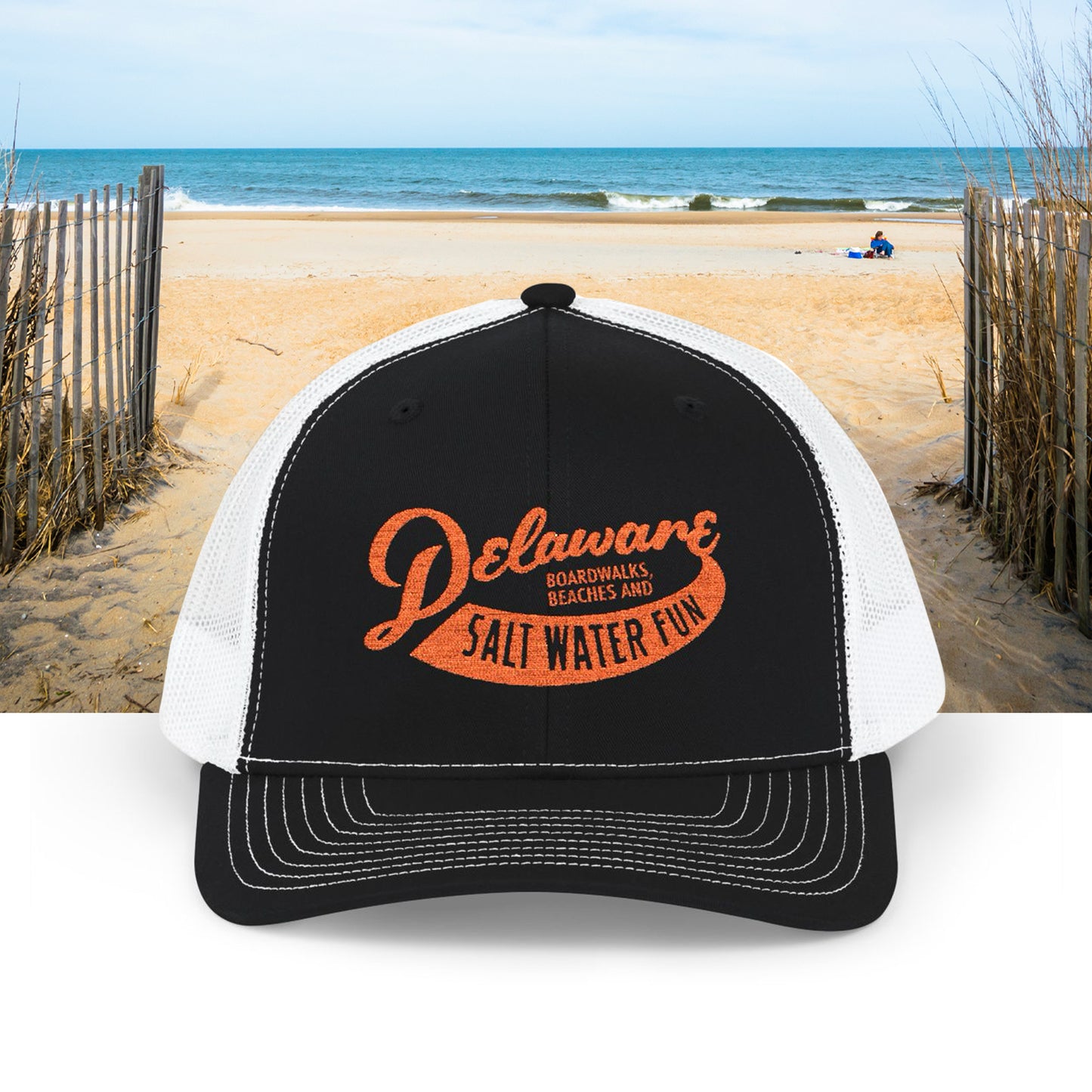 Delaware Salt Water Fun Snapback Trucker Cap